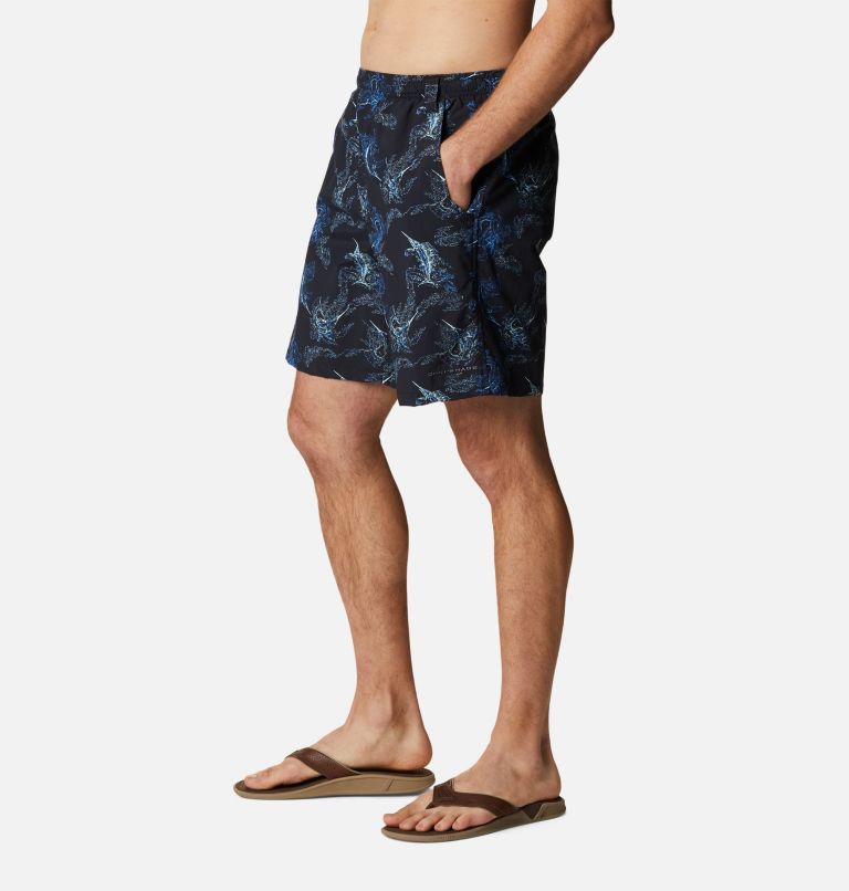 Thumbnail: Men's PFG Super Backcast Water Shorts, Color: Black Sails Away Print, image 3