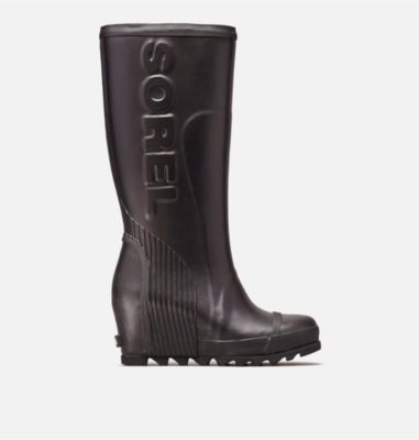 sorel joan tall wedge rain boots