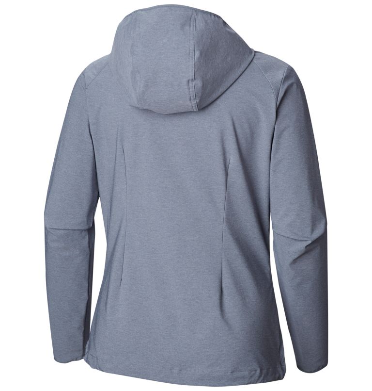 Women's Heather Canyon Softshell Jacket, Color: Grey Ash Heather, image 2
