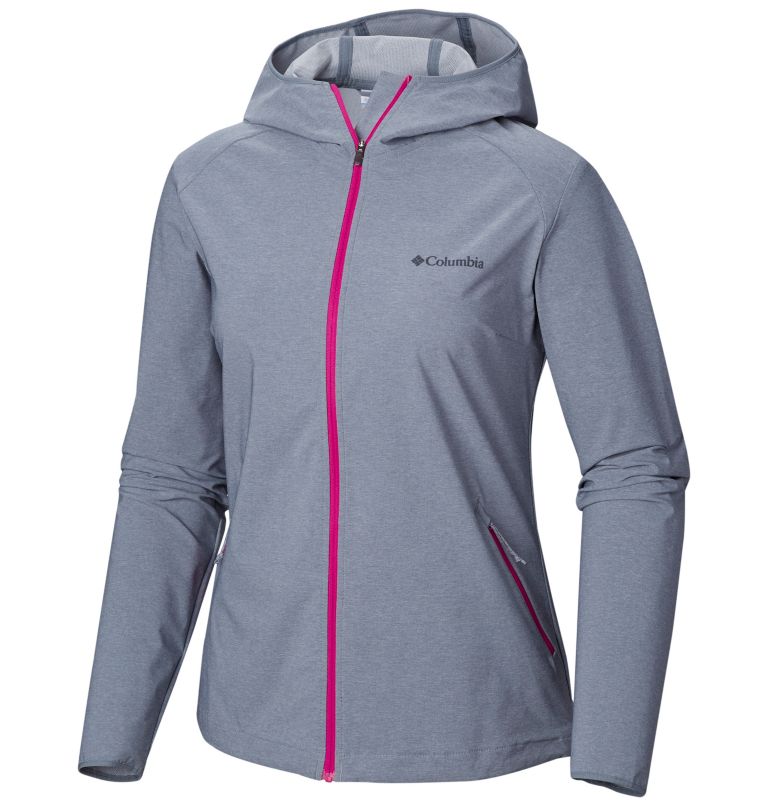 Women's Heather Canyon Softshell Jacket, Color: Grey Ash Heather, image 1