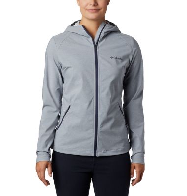 Women's Heather Canyon&trade; Softshell Jacket Heather Canyon&trade; Softshell Jack | 010 | L, Tradewinds Grey Heather, front