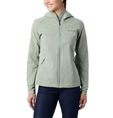 Women's Heather Canyon&trade; Softshell Jacket Heather Canyon&trade; Softshell Jack | 010 | L, Light Lichen Heather, front