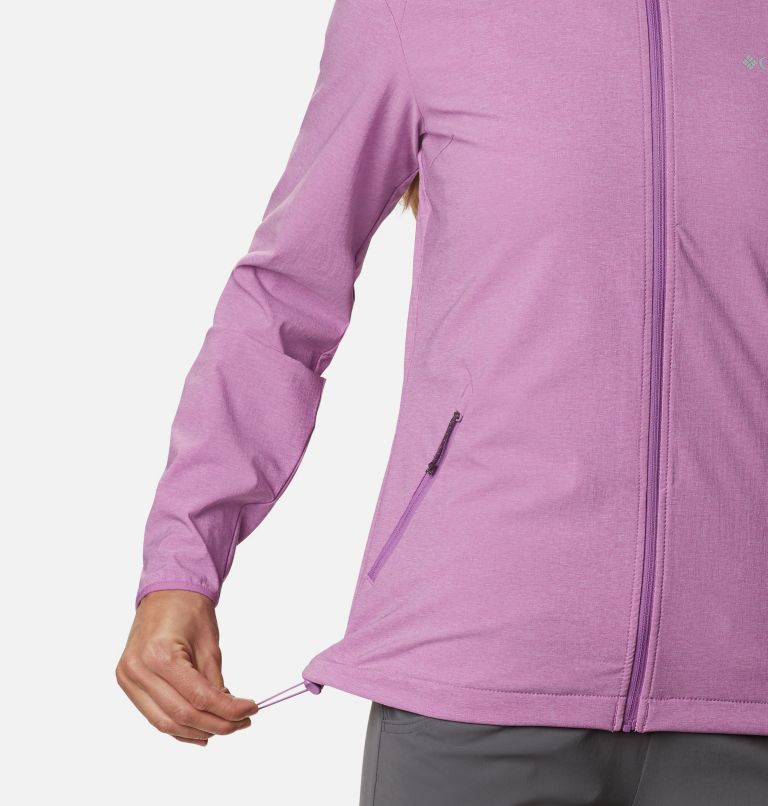 Heather Canyon Softshell Jacket | 605 | S, Color: Blossom Pink, image 4