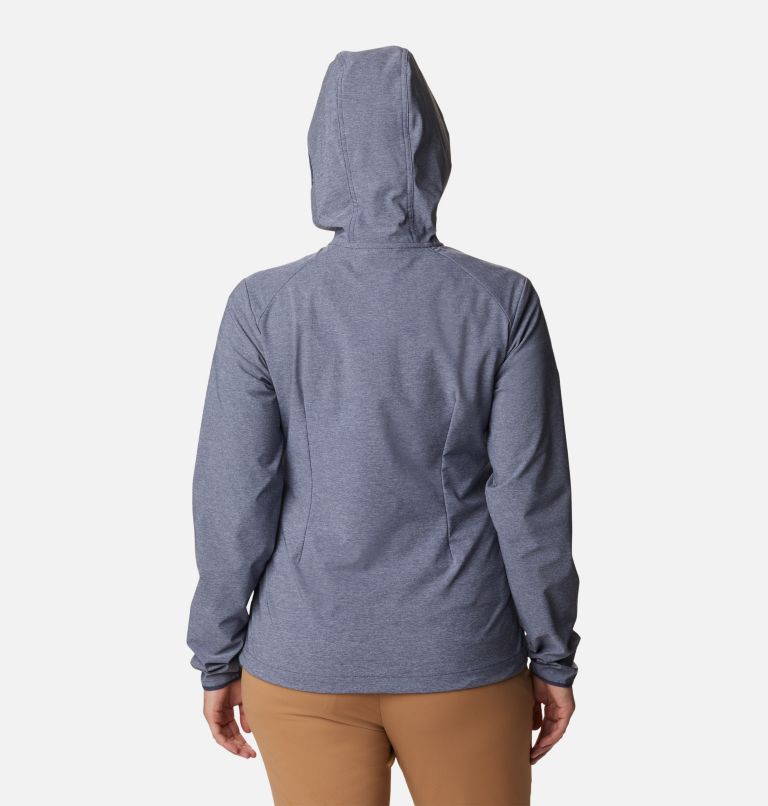 Women's Heather Canyon Softshell Jacket, Color: Nocturnal Heather, image 2