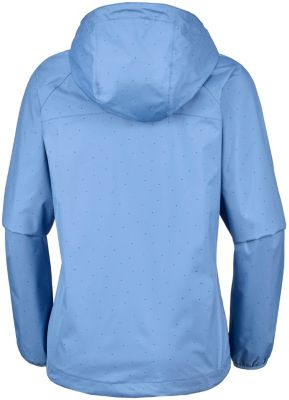 Women's Ulica&trade; Rain Jacket Ulica&trade; Jacket | 456 | XS, Blue Dusk Dots Print, back