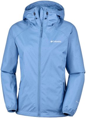 Women's Ulica&trade; Rain Jacket Ulica&trade; Jacket | 456 | XS, Blue Dusk Dots Print, front