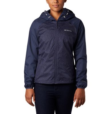 Women's Ulica&trade; Rain Jacket Ulica&trade; Jacket | 456 | XS, Nocturnal, Nocturnal Ferny Ferns Print, front