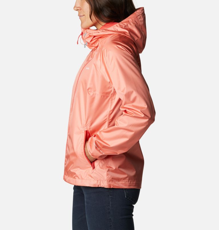 Coral sale rain jacket