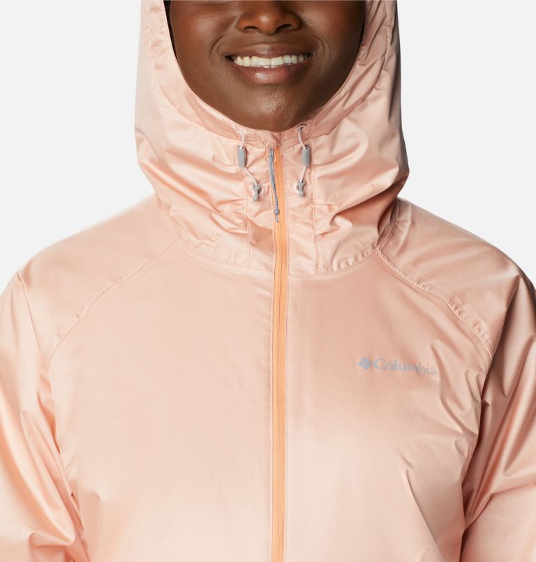 Thumbnail: Women's Ulica Rain Jacket, Color: Peach Blossom Sheen, image 4