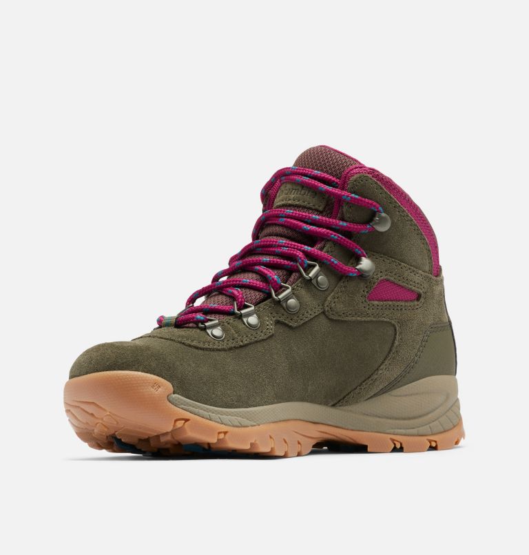 Thumbnail: Women’s Newton Ridge Plus Waterproof Amped Hiking Boot, Color: Peatmoss, Red Onion, image 6