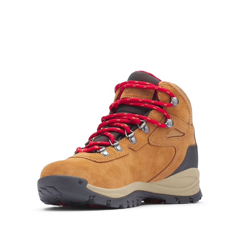 Women's Newton Ridge Plus Waterproof Amped Hiking Boot, Color: Elk, Mountain Red, image 7