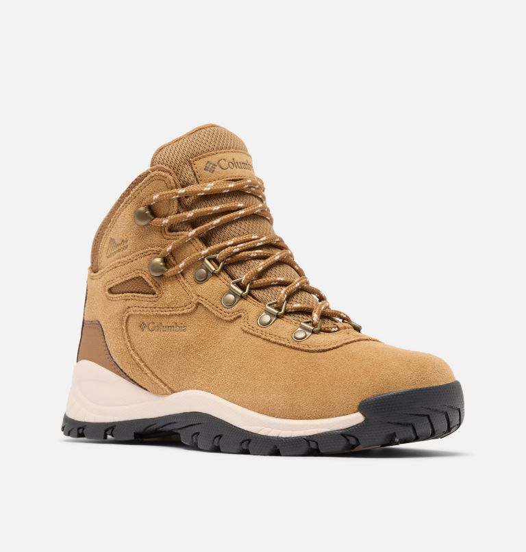 Women's Newton Ridge Plus Waterproof Amped Hiking Boot, Color: Elk, Dark Stone, image 2