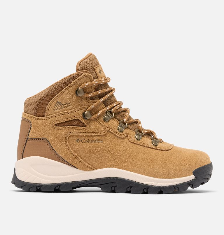 Women's Newton Ridge Plus Waterproof Amped Hiking Boot, Color: Elk, Dark Stone, image 1