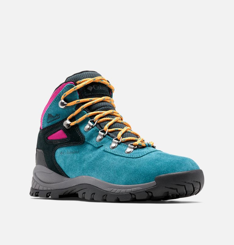 Women’s Newton Ridge Plus Waterproof Amped Hiking Boot, Color: Poseidon, Black, image 2