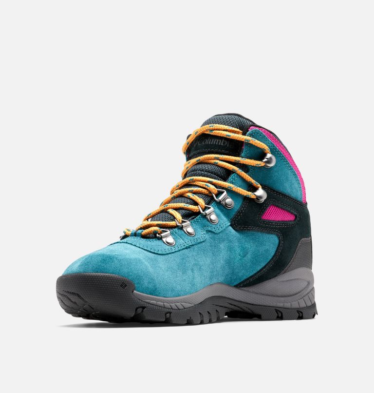 Thumbnail: Women's Newton Ridge Plus Waterproof Amped Hiking Boot - Wide, Color: Poseidon, Black, image 6
