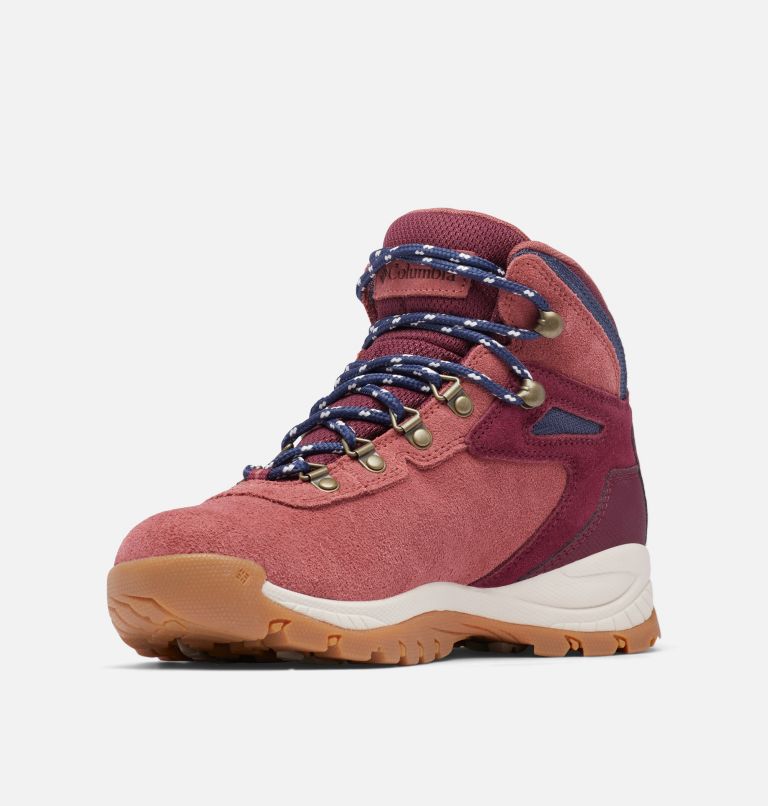 Women’s Newton Ridge Plus Waterproof Amped Hiking Boot, Color: Beetroot, Deep Madeira, image 6
