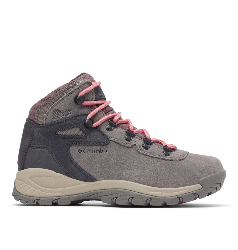 Women's Newton Ridge Plus Waterproof Amped Hiking Boot - Wide, Color: Stratus, Canyon Rose, image 1