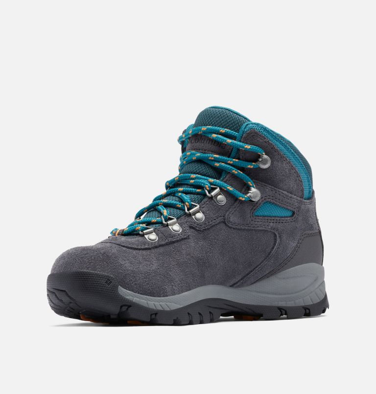 Women’s Newton Ridge Plus Waterproof Amped Hiking Boot - Wide, Color: Shark, River Blue, image 6
