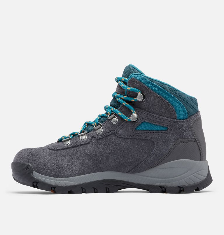 Women’s Newton Ridge Plus Waterproof Amped Hiking Boot - Wide, Color: Shark, River Blue, image 5