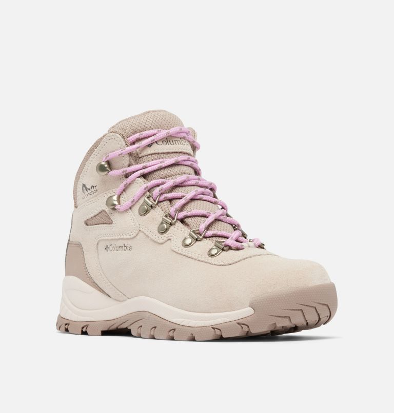 Women’s Newton Ridge Plus Waterproof Amped Hiking Boot - Wide, Color: Dark Stone, Cosmos, image 3