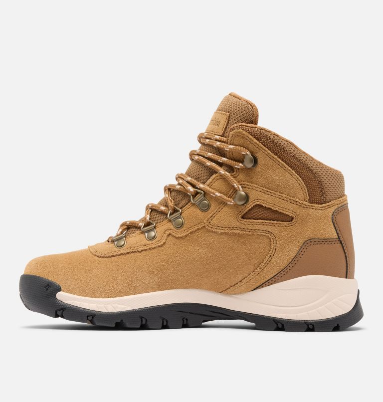 Women’s Newton Ridge Plus Waterproof Amped Hiking Boot - Wide, Color: Elk, Dark Stone, image 6