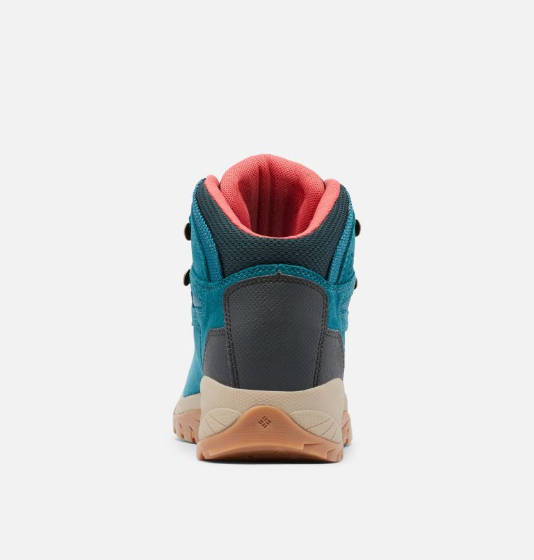 Women’s Newton Ridge Plus Waterproof Amped Hiking Boot - Wide, Color: Deep Wave, Red Coral, image 8