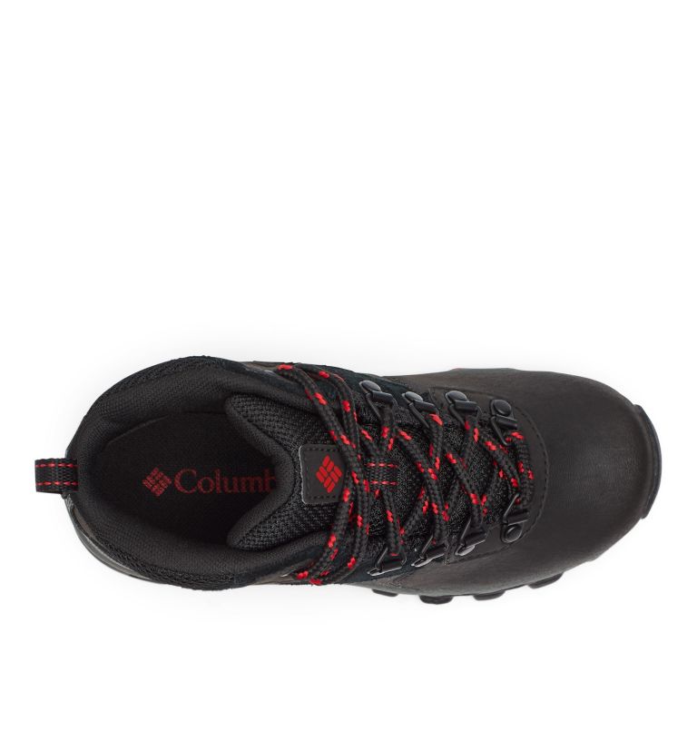 Youth Newton Ridge Walking Shoe, Color: Black, Mountain Red, image 3