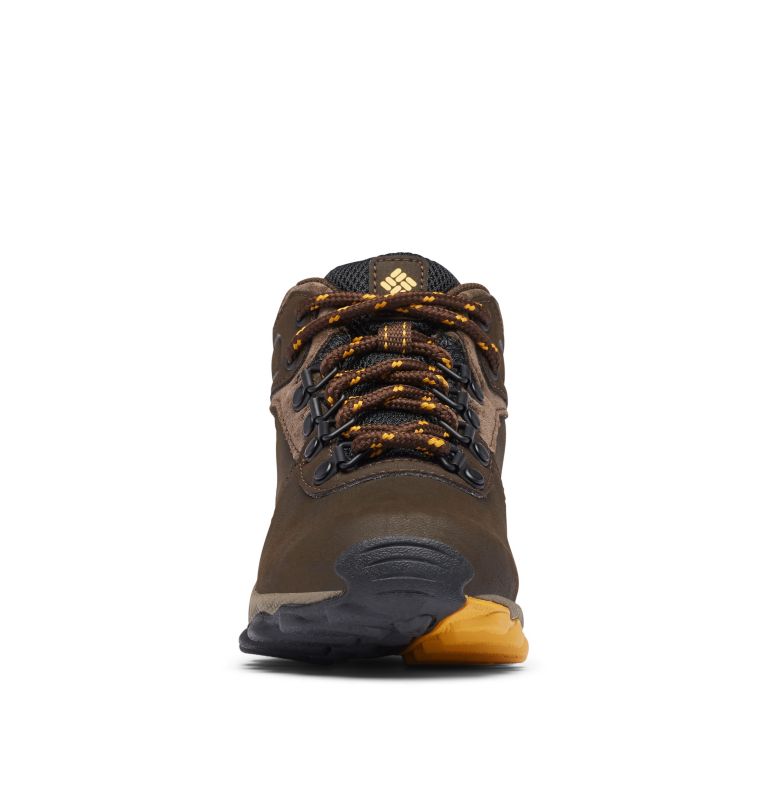 Big Kids’ Newton Ridge Waterproof Hiking Boot - Wide, Color: Cordovan, Golden Yellow, image 7
