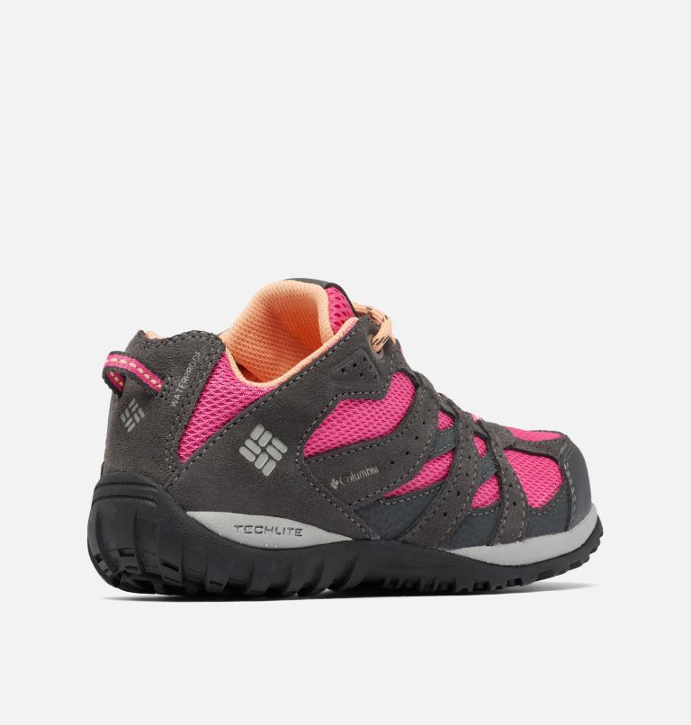 Youth Redmond Waterproof Shoes, Color: Dark Grey, Pink Ice, image 9