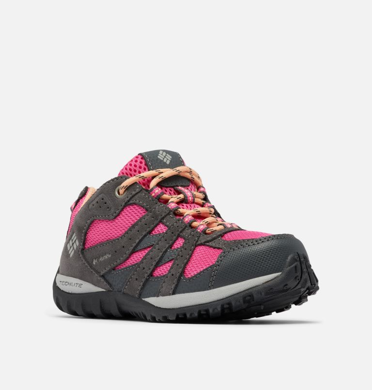 Thumbnail: Big Kids’ Redmond Waterproof Shoe, Color: Dark Grey, Pink Ice, image 2