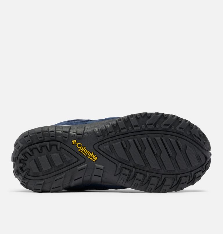 Youth Redmond Waterproof Shoes, Color: Collegiate Navy, Laser Lemon, image 4