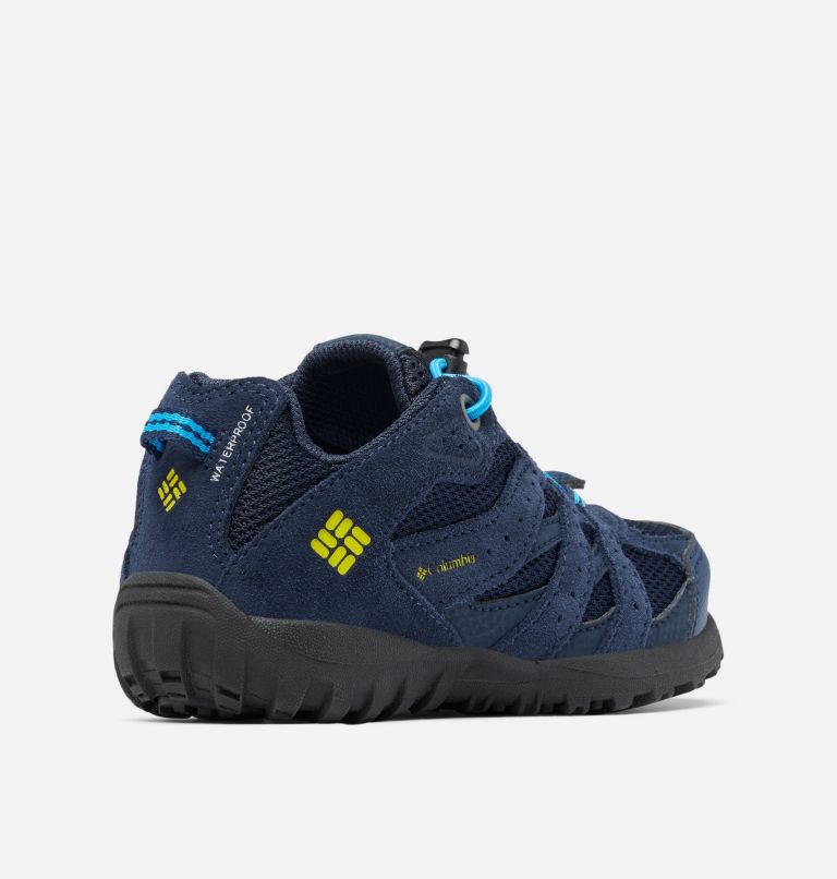 Thumbnail: Little Kids’ Redmond Waterproof Shoe, Color: Collegiate Navy, Laser Lemon, image 9