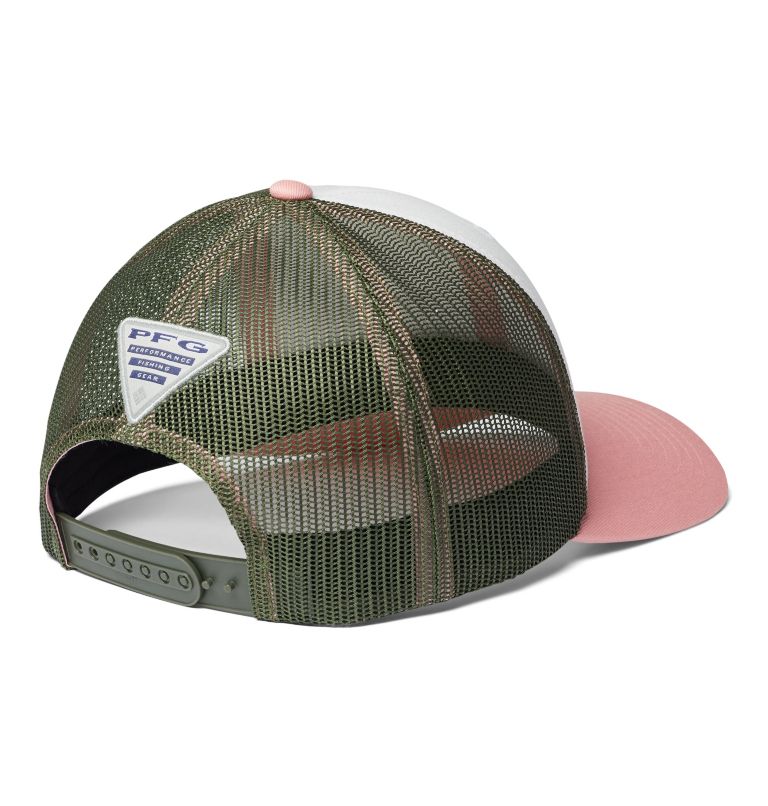 PFG Mesh Womens Ball Cap | 104 | O/S, Color: White, Cypress, Sorbet, PFG, image 2