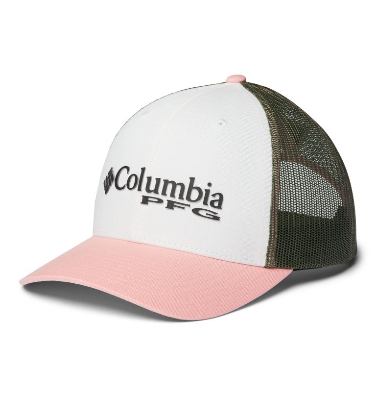 PFG Mesh Womens Ball Cap | 104 | O/S, Color: White, Cypress, Sorbet, PFG, image 1