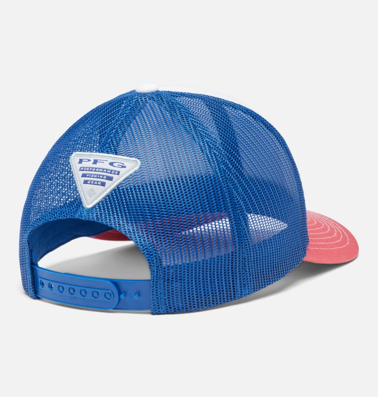 PFG Mesh Womens Ball Cap | 109 | O/S, Color: White, Sunset Rd, Carbon, PFG Las Palmas, image 2