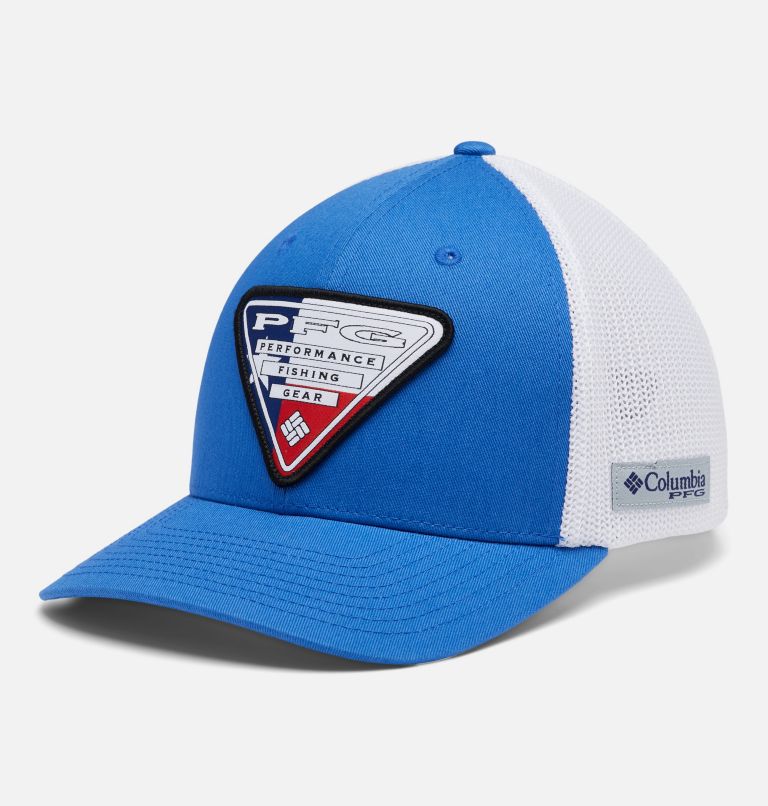 PFG Mesh Stateside Ball Cap - Texas, Color: Vivid Blue, Texas Triangle, image 1