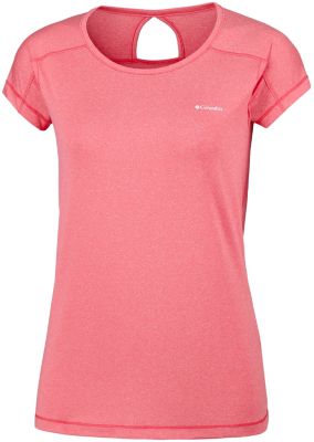 Haut Manches Courtes Peak to Point&trade; Femme Peak to Point&trade; Short Sleeve Sh | 466 | XS, Coral Bloom, front