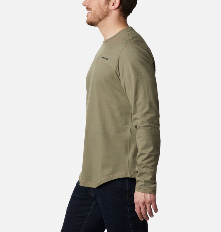 Men's Rugged Ridge Long Sleeve Crew, Color: Stone Green Heather, image 3
