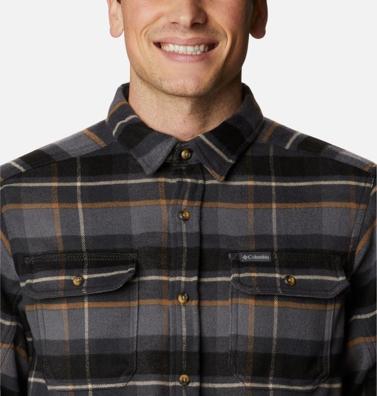 Thumbnail: Men’s Deschutes River Heavyweight Flannel Shirt, Color: City Grey Large Multi Check, image 5