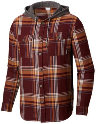 columbia hooded flannel