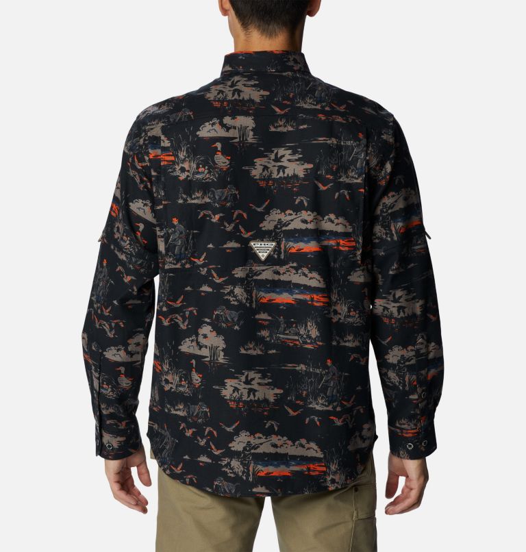 Men’s PHG Sharptail Flannel, Color: Black Duck Dog Print, image 2