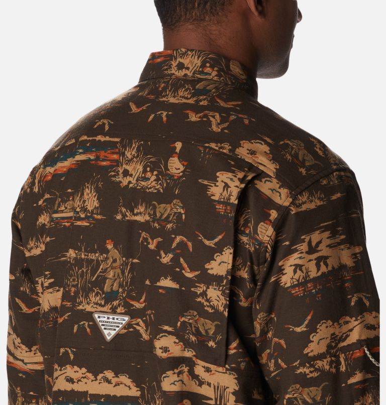 Sharptail Flannel | 232 | L, Color: Cordovan Duck Dog Print, image 5