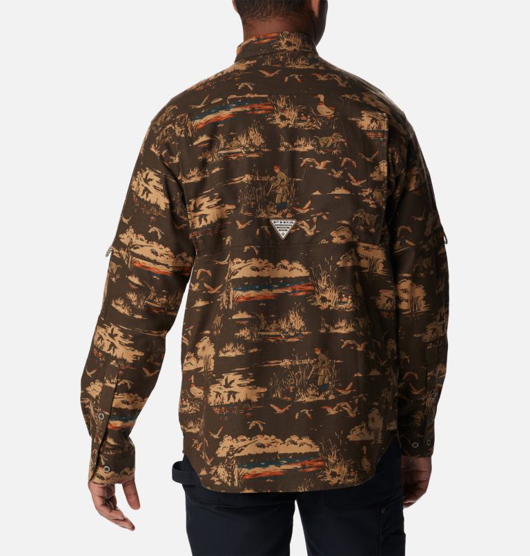 Sharptail Flannel | 232 | L, Color: Cordovan Duck Dog Print, image 2