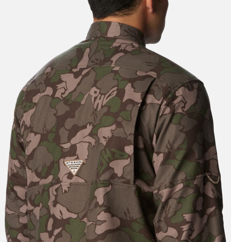 Chemise en flanelle PHG Sharptail Homme, Color: Cordovan Duck Camo Print, image 5