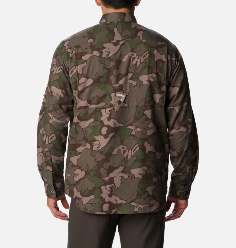 Chemise en flanelle PHG Sharptail Homme, Color: Cordovan Duck Camo Print, image 2