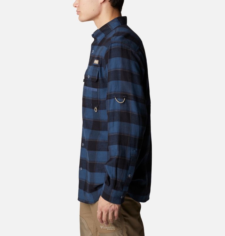 Men’s PHG Sharptail Flannel, Color: Zinc Chunky Plaid, image 3