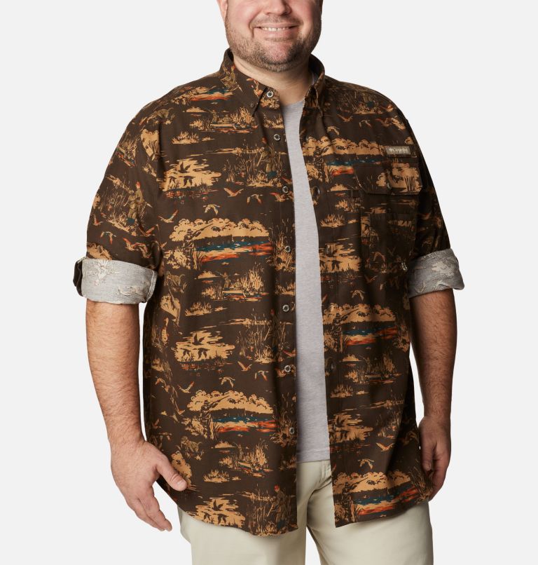 Chemise en flanelle PHG Sharptail Homme - Tailles fortes, Color: Cordovan Duck Dog Print, image 6