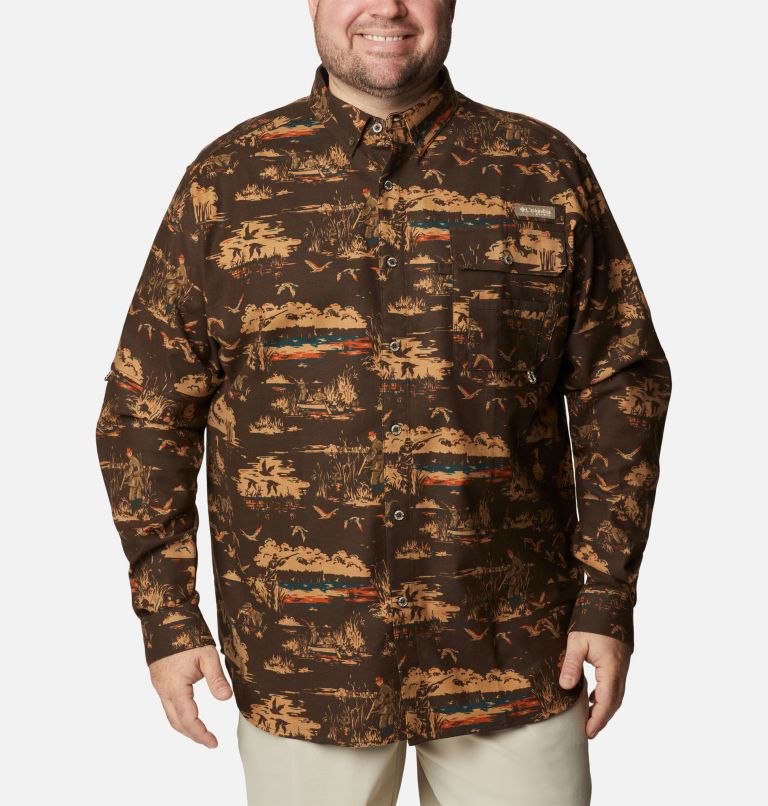 Thumbnail: Sharptail Flannel | 232 | 1X, Color: Cordovan Duck Dog Print, image 1
