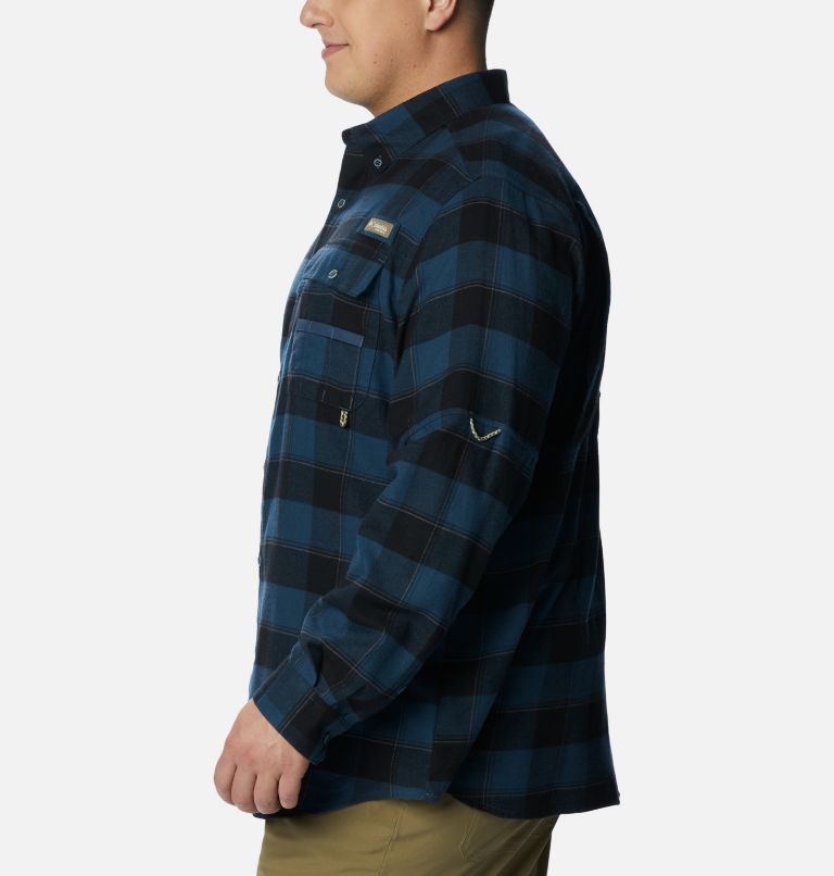 Thumbnail: Men’s PHG Sharptail Flannel - Big, Color: Zinc Chunky Plaid, image 3