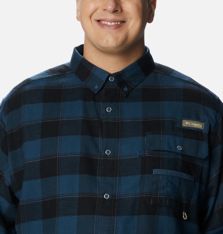 Chemise en flanelle PHG Sharptail Homme - Tailles fortes, Color: Zinc Chunky Plaid, image 4